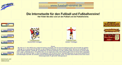 Desktop Screenshot of fussball-vereine.de